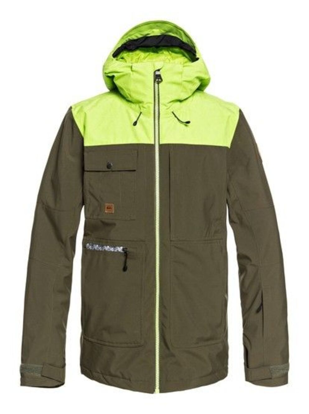 QUIKSILVER Men's ARROW WOOD Snow Jacket Cre0 15k Large Green